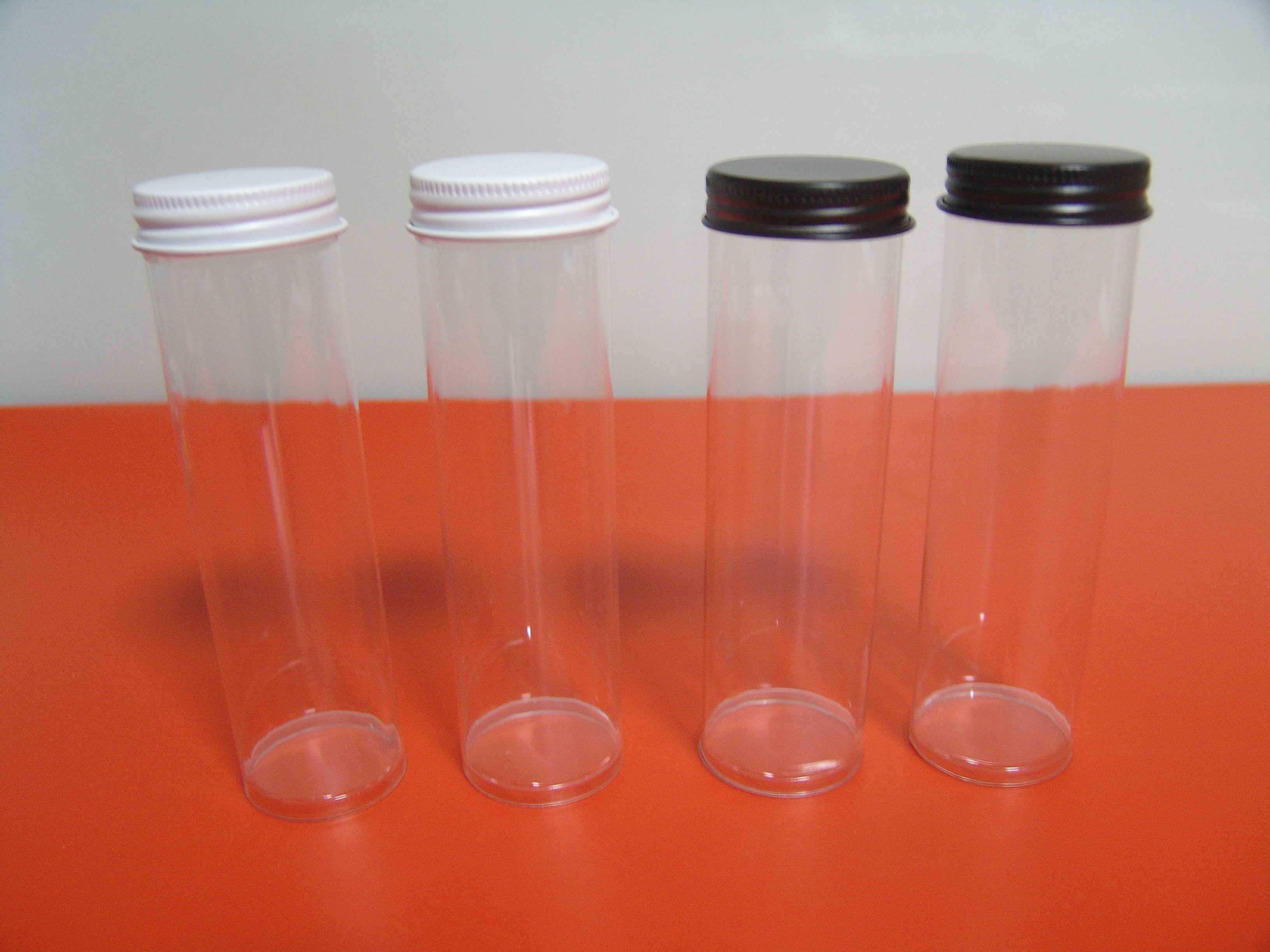 Threaded tube packaging container,clear tube with screw caps,petg tube